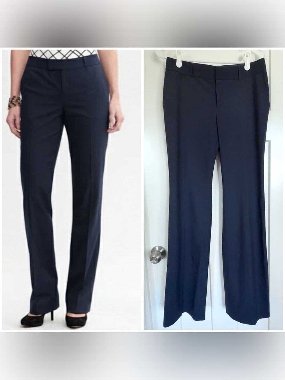 Banana Republic Martin Fit Navy Wool Blend Dress Pants - Size 2